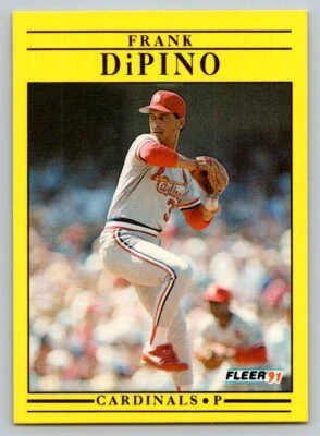 1991 Fleer # 632 - Frank DiPino - St. Louis Cardinals - Image 1 of 2