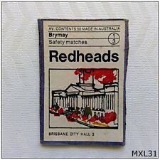 Brymay Redheads All States Collection #3 Matchbox Label (MXL31)