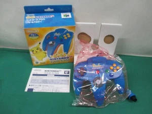 N64 - Nintendo 64 Controller Blue and Yellowed Pikachu - Japan. New. Game. 30243 - Picture 1 of 12