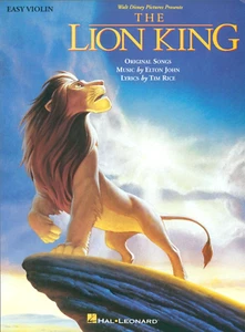 Lion King Easy Violin Solo Songbook 1995 Tim Rice Elton John Circle Of Life - Picture 1 of 7
