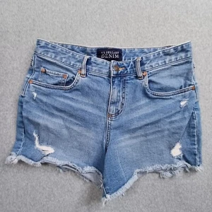 RB Sellars Shorts Womens 12 Blue Cut Off Distressed High Rise Casual Holiday - Picture 1 of 11