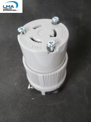 ARROW-HART PLUG FEMALE CONNECTOR 20A 250V HART-LOCK GROUNDING RECEPTACLE *** NEW - Image 1 of 2