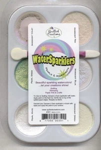 Watersparklers Pearl Colorant 4 Paper x Quilled Creations 6 Color Cakes-Brush - Picture 1 of 1