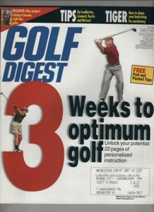 Golf Digest Mag Tiger Woods Michael Jordan W/Pullout Tips March 1998 051021nonr - Picture 1 of 1