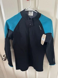 NWT NRS Women's HydroSkin 1.5 Jacket Size M Black Blue - Picture 1 of 4