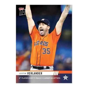 Justin Verlander 2019 Topps Now #778 3 Carriera No-Hitters /2422 Astros - Foto 1 di 2