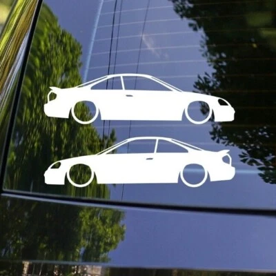 2x Lowered car outline stickers - for Acura CL Type-S 2nd Gen USDM (YA4) - Image 1 of 3