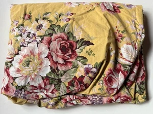 NEW! RALPH LAUREN Home Brooke *QUEEN FITTED SHEET Sophie Flowers FLORAL Yellow - Picture 1 of 8