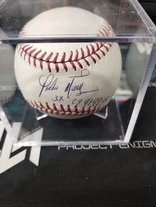 Auténtico béisbol de las Grandes Ligas autografiado por Pedro Martínez con inscripción y certificado de autenticidad - Imagen 1 de 2