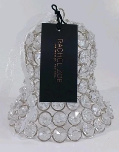 Rachel Zoe Faux Rhinestone Christmas Bell Ornament, 5.5" X 5.5", New  - Picture 1 of 1