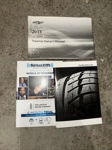 2018 Chevrolet Traverse Factory Complete Owners Manual Set OEM Free Shipping  - Bild 1 von 3