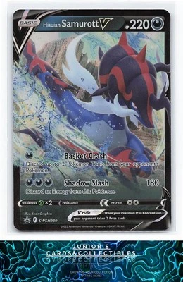 Hisuian Samurott V SWSH: Sword & Shield Promo Cards #SWSH239 Near Mint or Better - Image 1 of 2