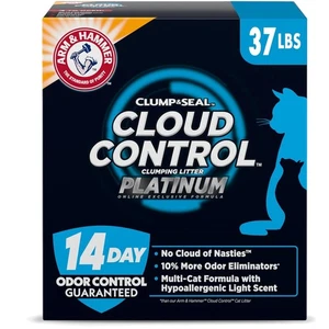 Ultimate Cat Litter Solution: Platinum Clumping with 14-Day Odor Control, 37 lbs - Picture 1 of 12