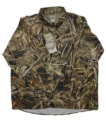 Drake Waterfowl Systems Women's Camo Vented Button Up Long Sleeve Shirt Size 3XL - Image 1 of 4