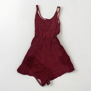Hollister L Aztec Print Romper Pink and Maroon XS - Picture 1 of 3