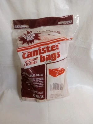 17 NEW Genuine Kenmore Canister Vacuum Cleaner Bags Style 20-5055 Sears - Image 1 of 3