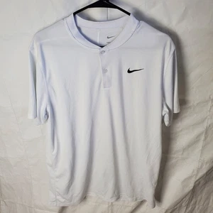 Nike Shirt Mens L White Victory Blade Collar Golf Polo Performance DH0838-100 - Picture 1 of 8