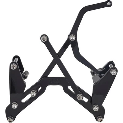 Bills Hot Rod Co.400 Series A/C Unit/Alternator Bracket Set, BBC, Black - Image 1 of 4