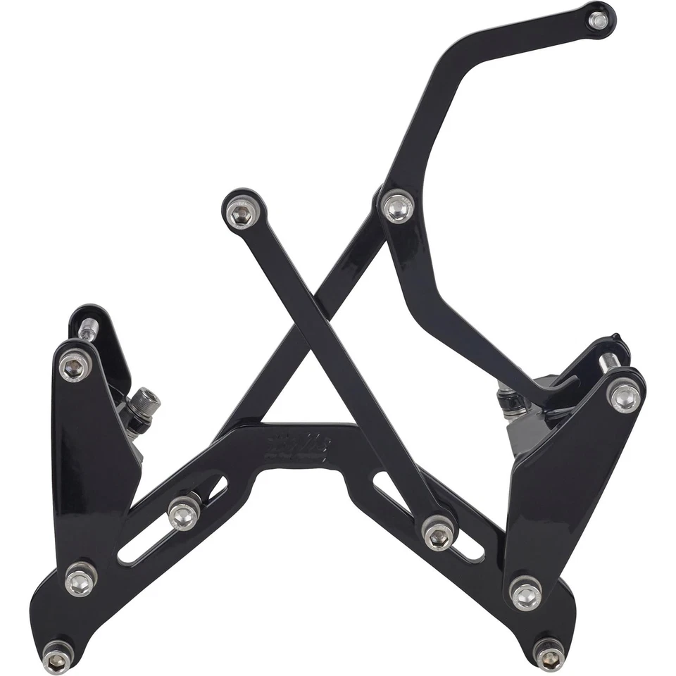 Bills Hot Rod Co.400 Series A/C Unit/Alternator Bracket Set, BBC, Black - Image 1 of 4