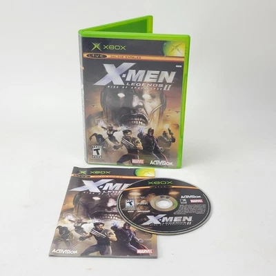X Men Legends II 2 Rise Of Apocalypse Xbox completo com manual na caixa Microsoft - Imagem 1 de 4
