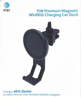 AT&T Magnetic Charging Car Dock-Black - Image 1 of 3