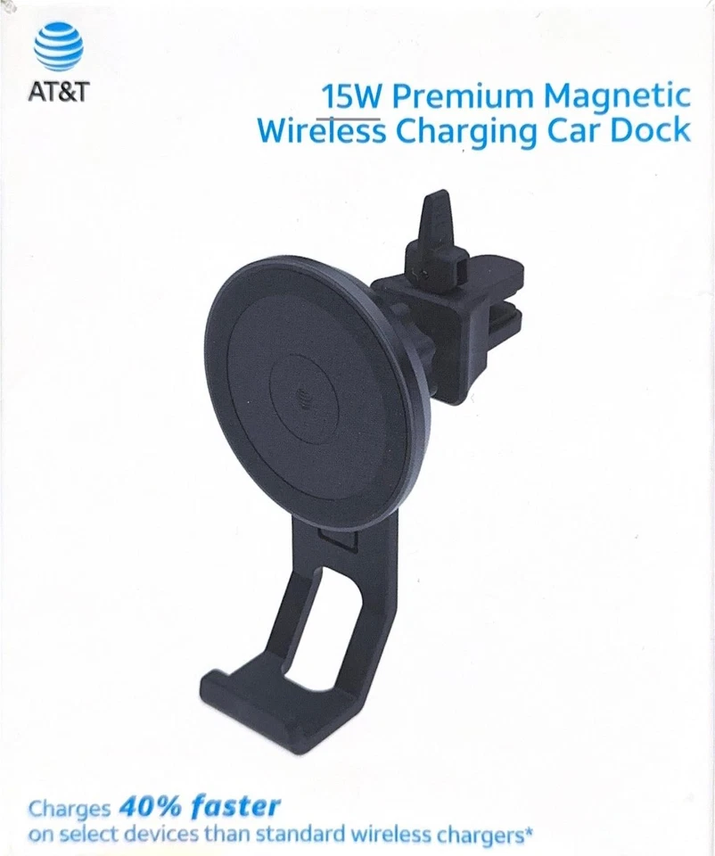 AT&T Magnetic Charging Car Dock-Black - Image 1 of 3