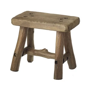 Rustic Wooden Stool Living Room and Home Accessory Unique New Home Gift Idea - Picture 1 of 1