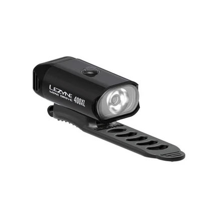 LEZYNE Mini Drive 400XL Gloss Black Front Bike Light (1-LED-24F-V204) - Image 1 of 4