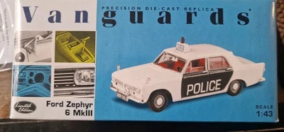 Ford Zephyr 6 MkIII Plymouth City Police 1:43 Vanguards VA04603 - En muy buena condición en caja Foto 1 de 4