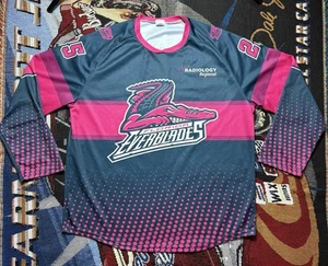 Maglia Hockey Florida Everblades Promo XL Rosa In Pista 2025 ECHL - Foto 1 di 15