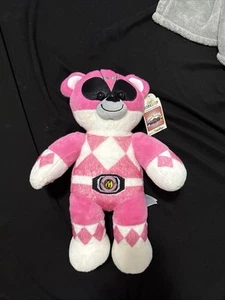 Build a Bear rosa Power Rangers Kimberly Teddybär Plüschtier Stofftier nicht mehr produziert BABW - Bild 1 von 5