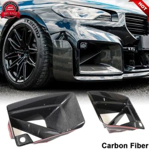 For BMW M2 G87 Coupe 2022-24 Front Air Inlet Set Intake Duct Inserts REAL CARBON - Picture 1 of 12
