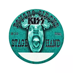 Kiss Psycho Circus Tour 1998 Stage Hand Backstage Pass Silberfolie selten - Bild 1 von 2