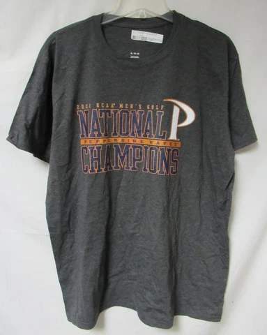 Pepperdine Waves 2021 Men's Golf Champions Men's Size XL T-Shirt A1 6280 Cover