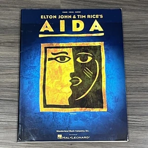 Libro de música vintage 1998 Elton John Tim Rice Aida Broadway selecciones vocales - Imagen 1 de 24