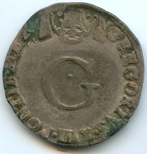 Comtat Vénaissin Grégoire XIII (1572-1585) Double sol parisis ou six blancs - Imagen 1 de 2