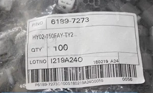 100 PIEZAS NUEVO AJUSTE PARA Cubierta 6189-7273 61897273 Conector 4 Agujeros - Imagen 1 de 6