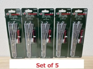 LOT of 5 KATO 20-203 N Scale Unitrack Electric Turnout #6 Right Hand R718-15 NEW - Picture 1 of 7