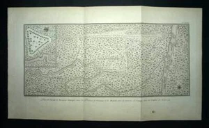 RIVIÈRE COTTICA et MARONI AU SURINAME gravure originale de voyage 1798 - Imagen 1 de 2