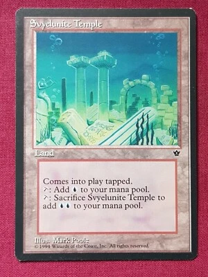 Magic The Gathering FALLEN EMPIRES SVYELUNITE TEMPLE land card MTG - Image 1 of 2