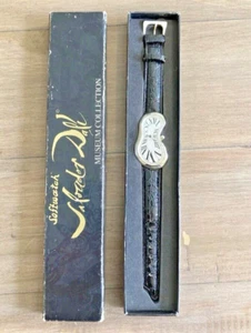 Vintage Salvador Dali Softwatch By EXAEQUO Steel Case & Silver Dial Rare Watch - Picture 1 of 12