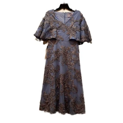 JS Collections Blue Gown Formal Dress Size 4 Women's NEW - Image 1 of 4