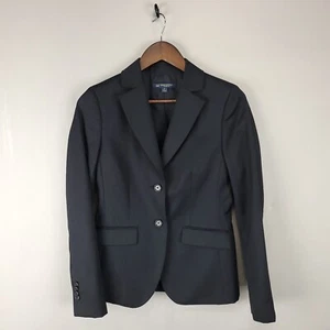 Brooks Brothers Blazer Womens Size 2 Black Wool 2 Button Classic Fit Jacket - Picture 1 of 13