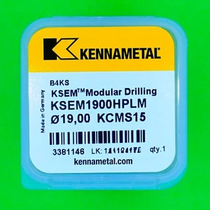KENNAMETAL KSEM™ Ø 19,0mm № KSEM1900HPLM  KCMS15  1 Stück NEU - Picture 1 of 5