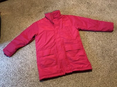 Preowned Land’s End 3/4 length Jacket. Polartec Primaloft Men’s Lg. Red. Warm. - Image 1 of 4