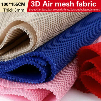 3D Air Mesh Fabric Net Cloth Three Layer Sandwich Spacer Craft Sew Material - Image 1 of 4
