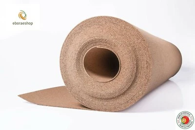 CORK ROLLS tile bulletin board panel acoustic sheet wall 3mm X 0.5mt X 5mt - Image 1 of 3