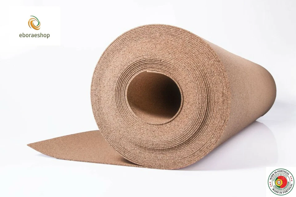 CORK ROLLS tile bulletin board panel acoustic sheet wall 3mm X 0.5mt X 5mt - Image 1 of 3