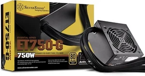 SilverStone Tek 750W 80 Plus Gold Fixed Cable Power Supply with Flat Black Cable - Picture 1 of 7