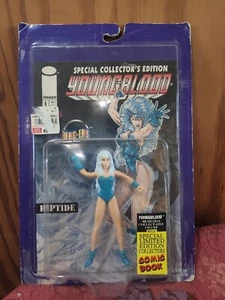 Youngblood Bend-ems Riptide Bendable 5 Inch Figure & Comic Book 1995 Justoys - Picture 1 of 3